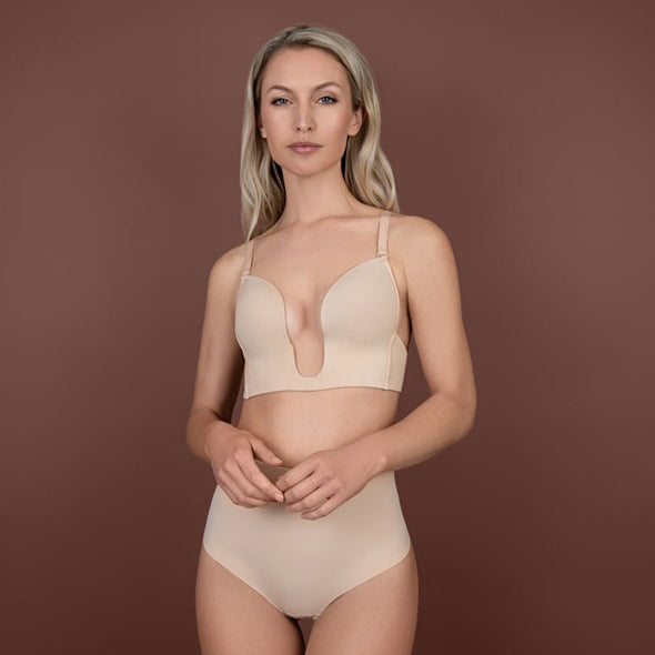 Bye Bra - Ultra Plunge Bra Beige L - FeelGoodStore UK