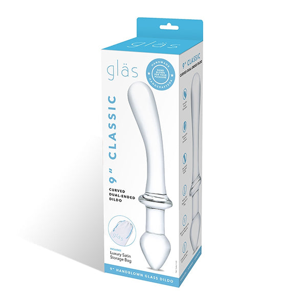 Glas - Classic Curved Dual-Ended Dildo - FeelGoodStore UK