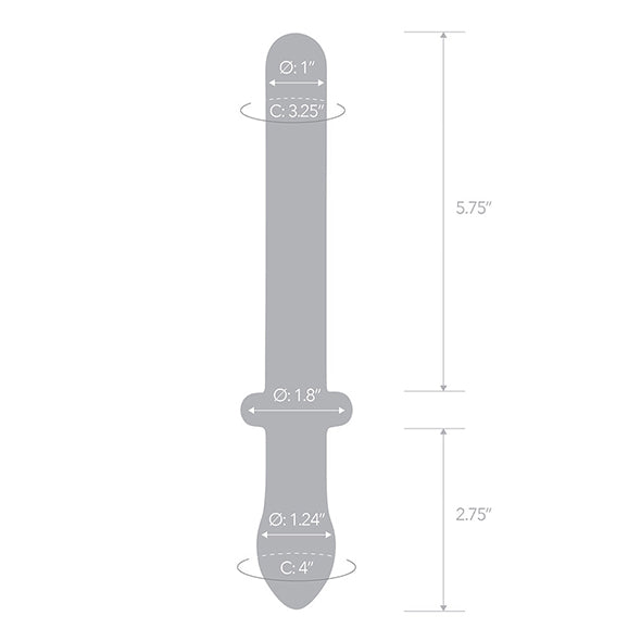 Glas - Classic Smooth Dual-Ended Dildo - FeelGoodStore UK