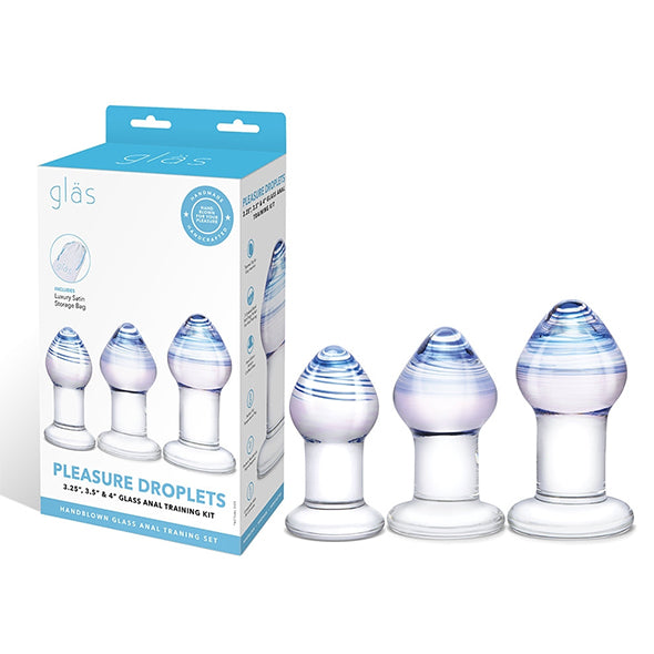 Glas - Pleasure Droplets Anal Training Kit 3 pcs - FeelGoodStore UK