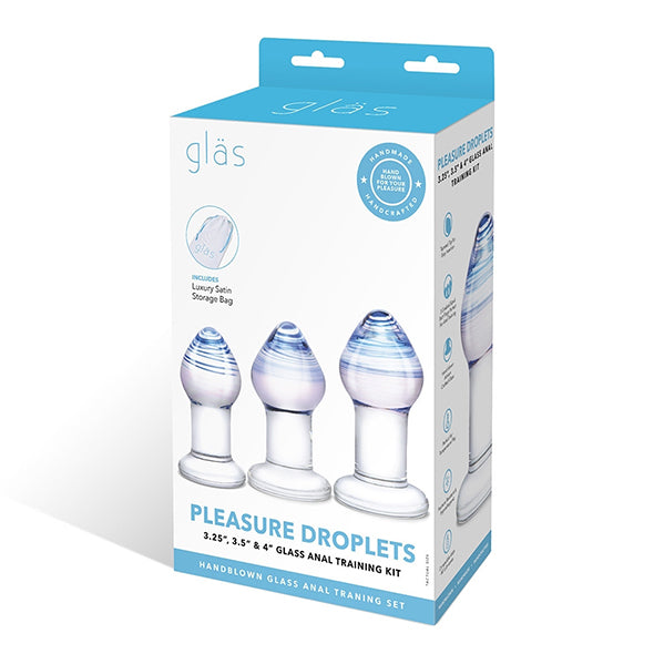 Glas - Pleasure Droplets Anal Training Kit 3 pcs - FeelGoodStore UK