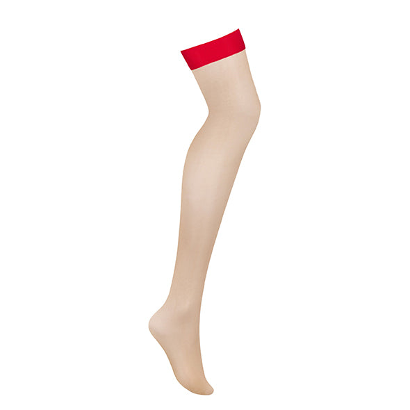 Obsessive - S814 Stockings Red S/M - FeelGoodStore UK