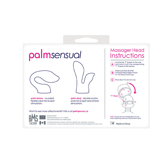 PalmPower - Wand Massager Attachments PalmSensual Blue - FeelGoodStore UK