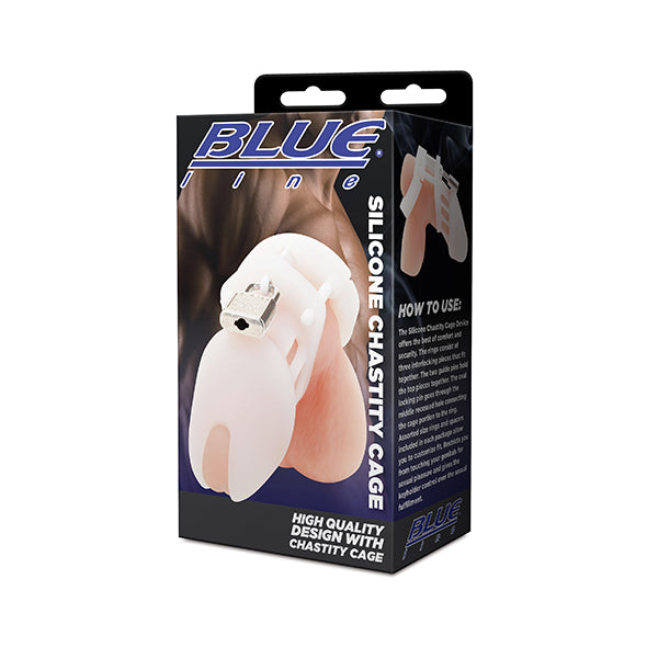 Blueline - Silicone Chastity Cage - FeelGoodStore UK