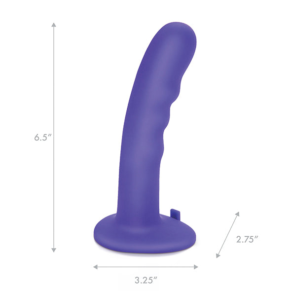 Pegasus - 6 Curved Wave Silicone Peg with harness included - FeelGoodStore UK