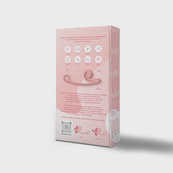 Snail Vibe - Curve Vibrator Peachy Pink - FeelGoodStore UK