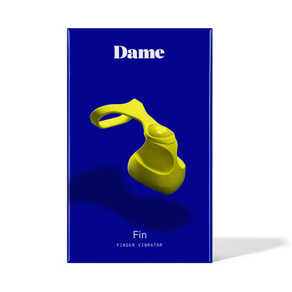 Dame - Fin Finger Vibrator Citrus - FeelGoodStore UK