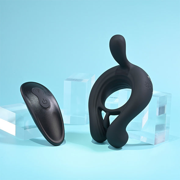 Playboy Pleasure - Triple Play Cockring Black - FeelGoodStore UK