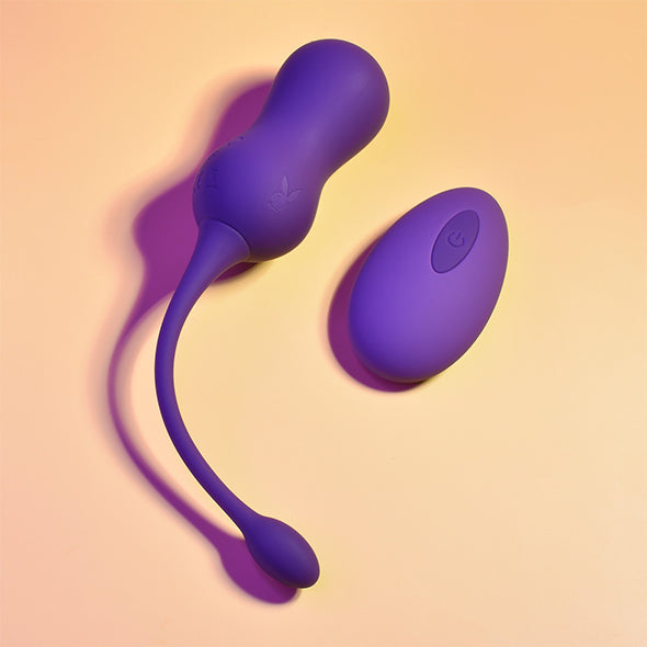 Playboy Pleasure - Double Time Kegel Ball - Purple - FeelGoodStore UK