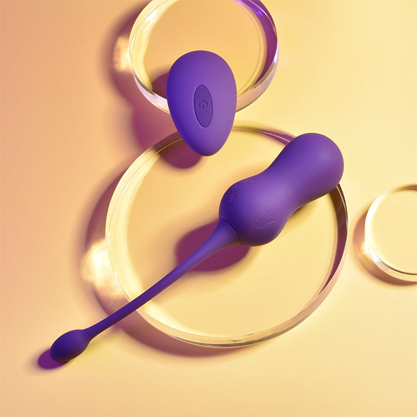 Playboy Pleasure - Double Time Kegel Ball - Purple - FeelGoodStore UK