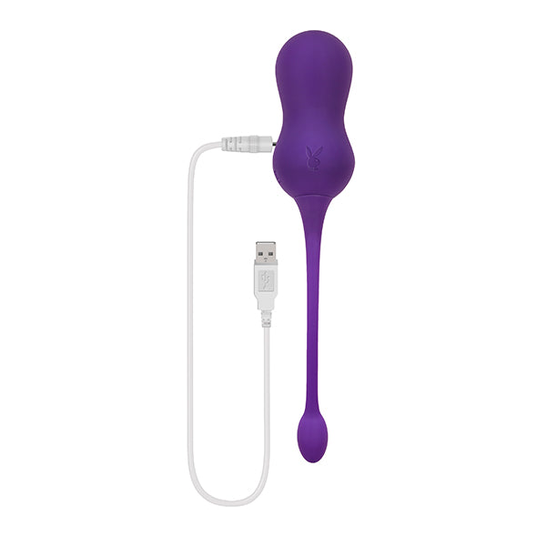 Playboy Pleasure - Double Time Kegel Ball - Purple - FeelGoodStore UK