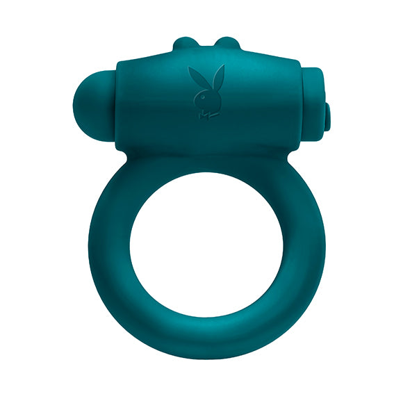 Playboy Pleasure - Bunny Buzzer Cockring - Teal - FeelGoodStore UK