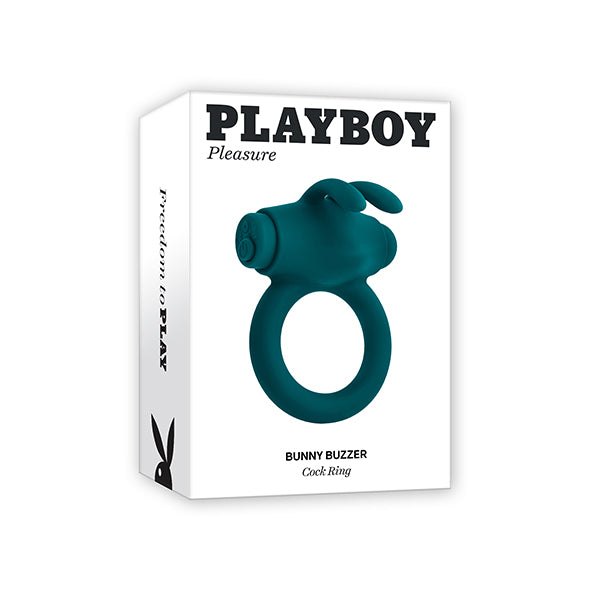 Playboy Pleasure - Bunny Buzzer Cockring - Teal - FeelGoodStore UK