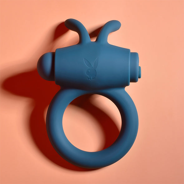 Playboy Pleasure - Bunny Buzzer Cockring - Teal - FeelGoodStore UK