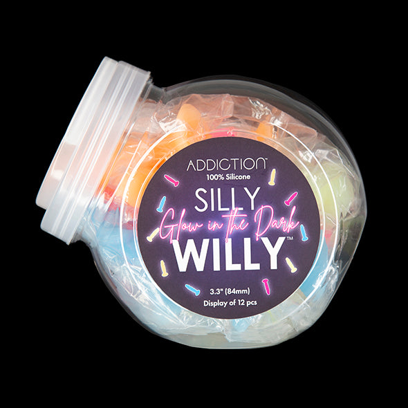 Addiction - Silly Willy - Silicone dildo - Glow in the dark - FeelGoodStore UK