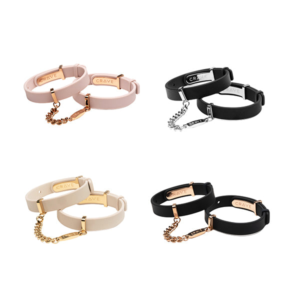 Crave - ID Cuffs Black/Rose Gold - FeelGoodStore UK