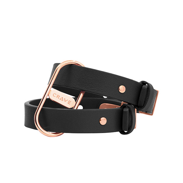 Crave - ICON Cuffs Black/Rose Gold - FeelGoodStore UK