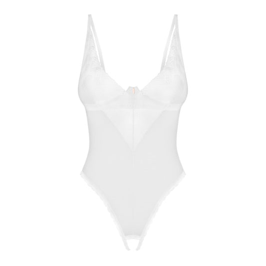 Obsessive - Alissium crotchless teddy White XS/S - FeelGoodStore UK