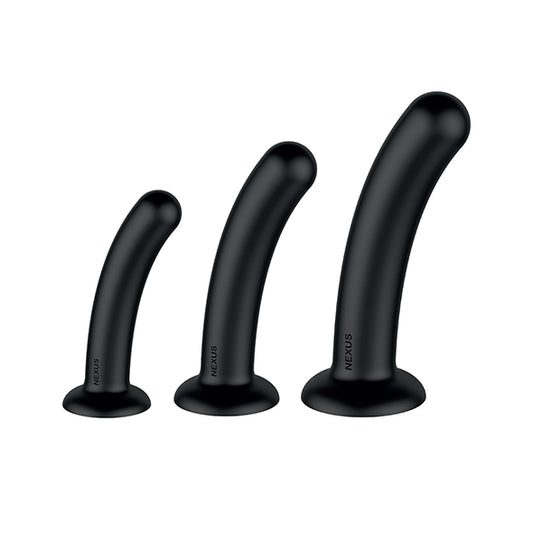 Nexus - Dilator Set Silicone Anal Dildos (S,M,L) Black - FeelGoodStore UK