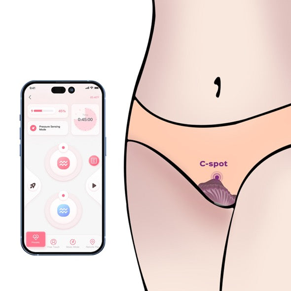 HoneyPlayBox - PEARL App-Controlled Magnetic Panty Vibrator Purple - FeelGoodStore UK