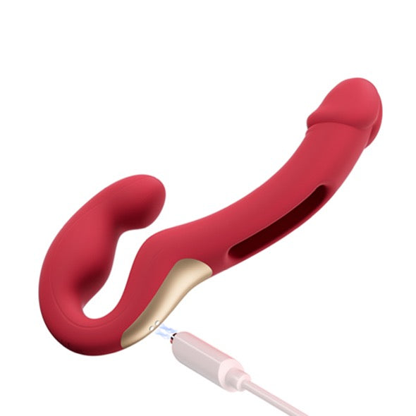 HoneyPlayBox - Harmony Duo App-Controlled Strapless Strap-on Red - FeelGoodStore UK