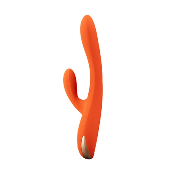 HoneyPlayBox - Terri App-controlled Kinky Finger Tapping Rabbit Vibrator Orange - FeelGoodStore UK