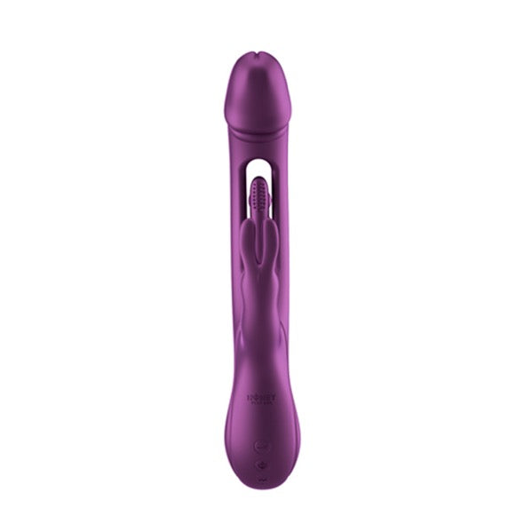 HoneyPlayBox - Trilux Kinky Finger Rabbit Vibrator with Anal Beads Purple - FeelGoodStore UK