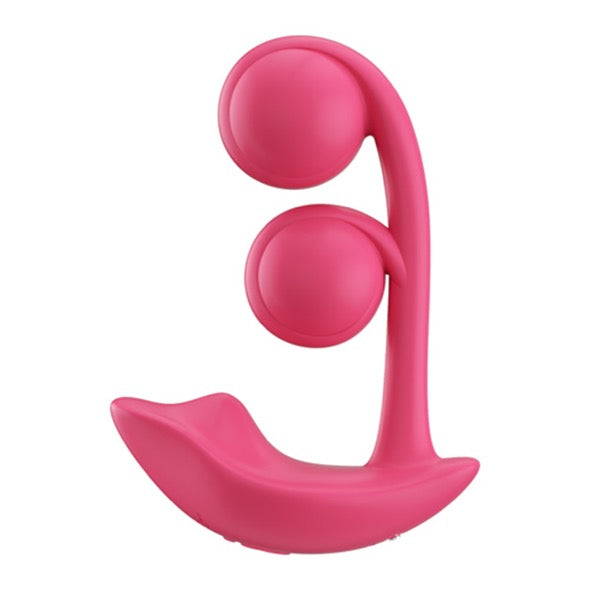 HoneyPlayBox - Melody-Pressure Sensing App-Controlled Twin Balls Clit& G-spot Vibrator Magenta - FeelGoodStore UK