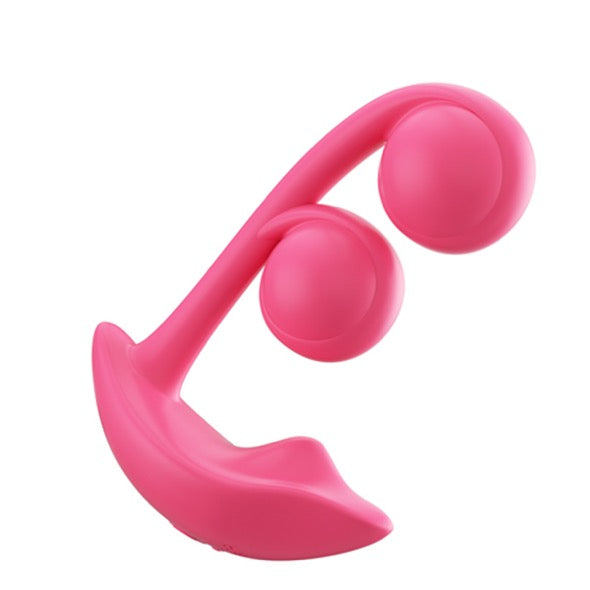 HoneyPlayBox - Melody-Pressure Sensing App-Controlled Twin Balls Clit& G-spot Vibrator Magenta - FeelGoodStore UK