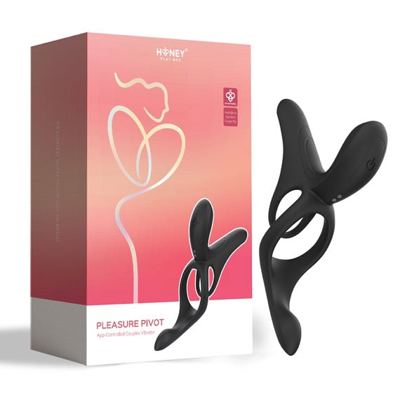 HoneyPlayBox - Pleasure Pivot App-controlled Couples Vibrator Black - FeelGoodStore UK