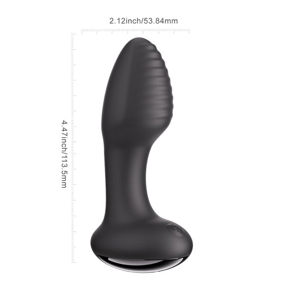 HoneyPlayBox - Frenzy-Pressure Sensing App-Controlled Rotating Butt Plug Black - FeelGoodStore UK