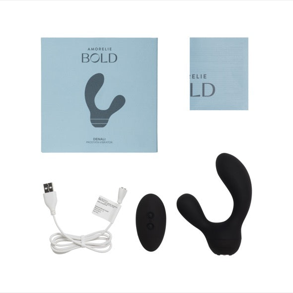 AMORELIE BOLD - Denali Prostate Vibrator Black - FeelGoodStore UK