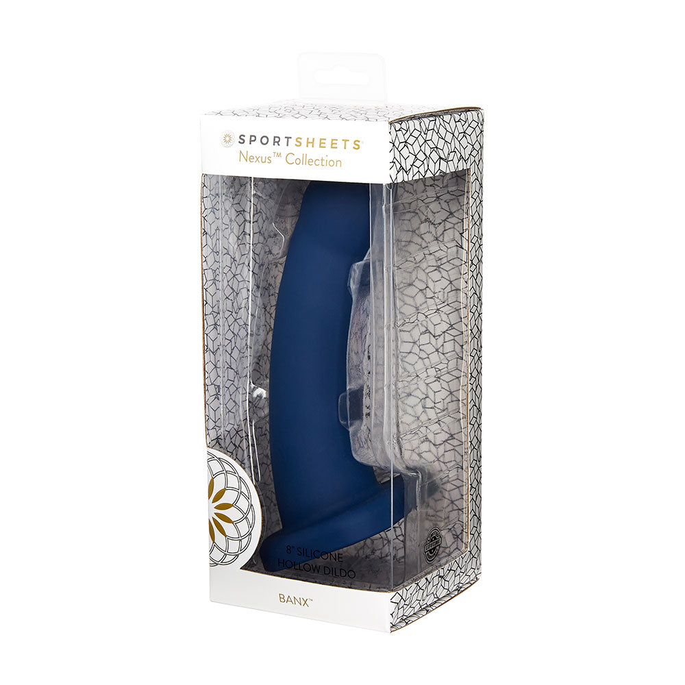 Sportsheets Merge Collection - Banx - 8" Hollow Silicone Dildo