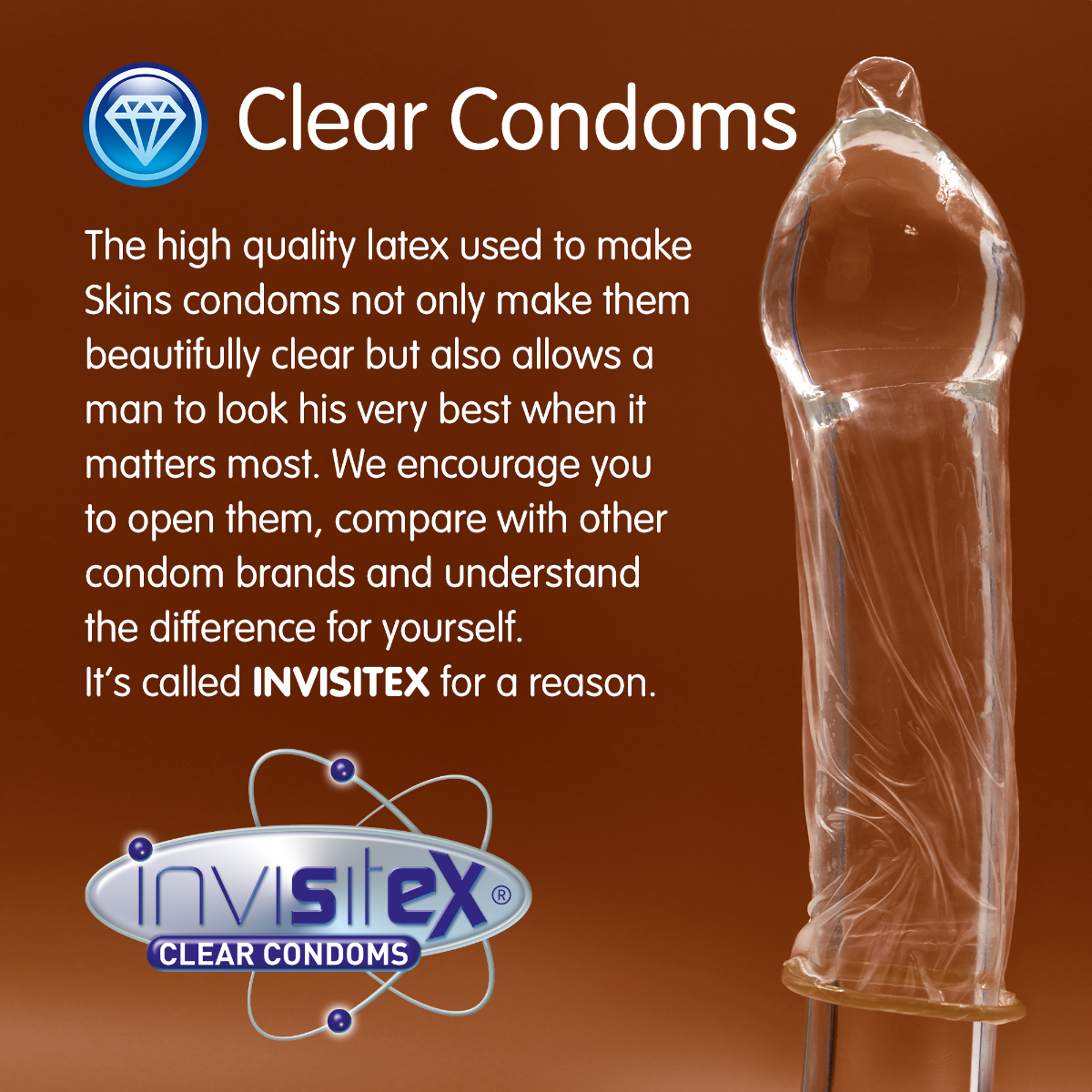 Skins Condoms Chocolate FOIL (BAG 500)