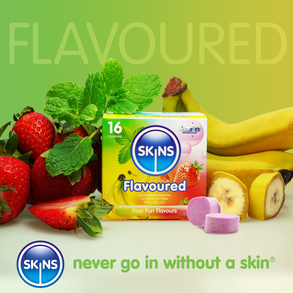 Skins Condoms Flavours 12 Pack