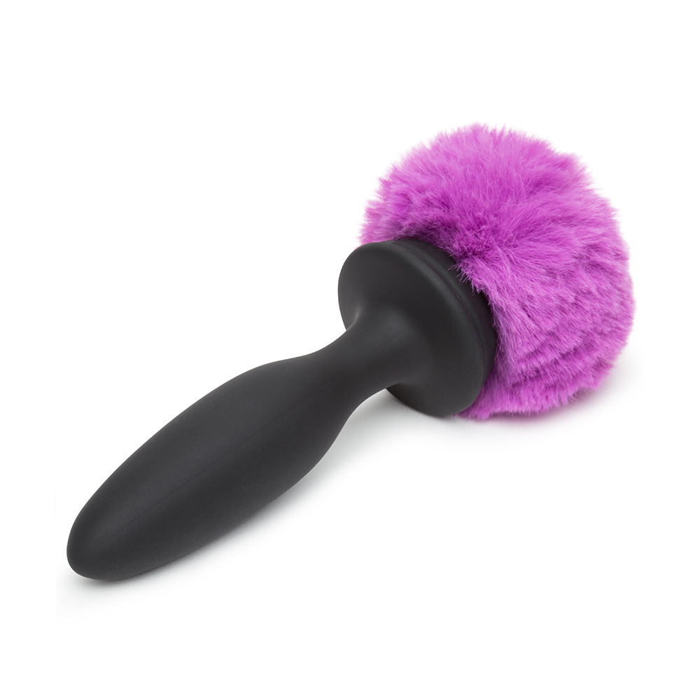 Happy Rabbit Rechargeable Vibrating Butt Plug Medium - Black/Pink