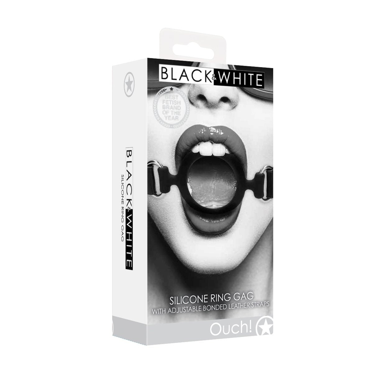 Silicone Ring Gag - With Adjustable Bonded Leather Straps - FeelGoodStore UK