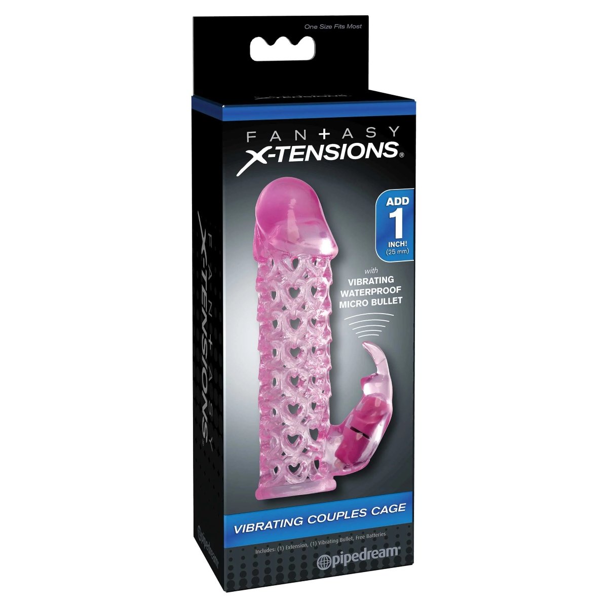 Fantasy X-tensions Vibrating Couples Cage - Pink - FeelGoodStore UK