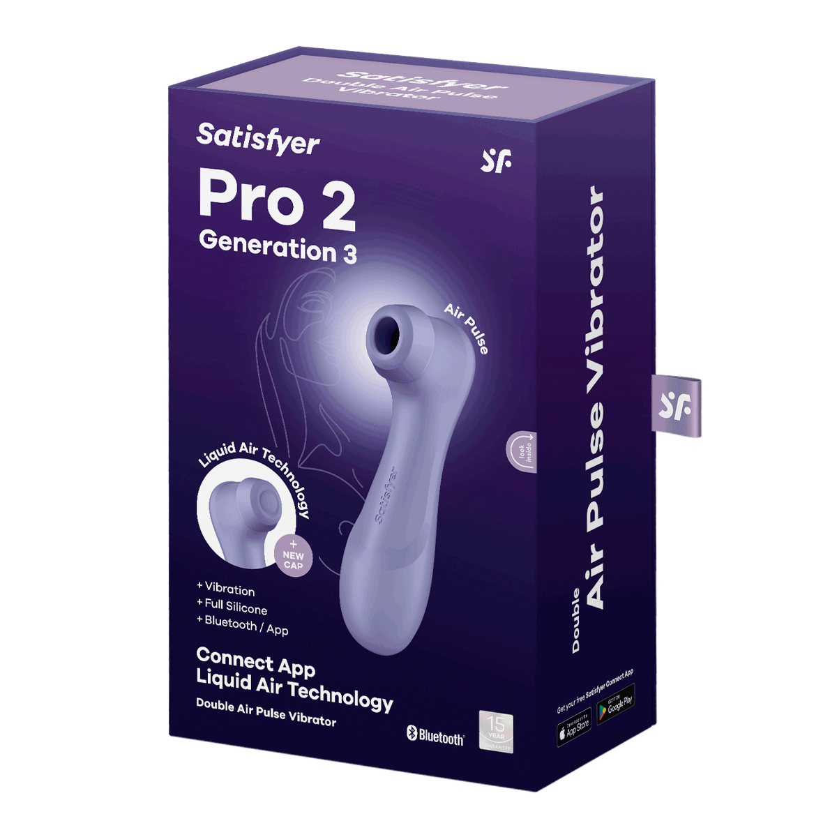 Satisfyer Pro 2 – Generation 3 With Liquid Air Technology – App Enabled Lilac