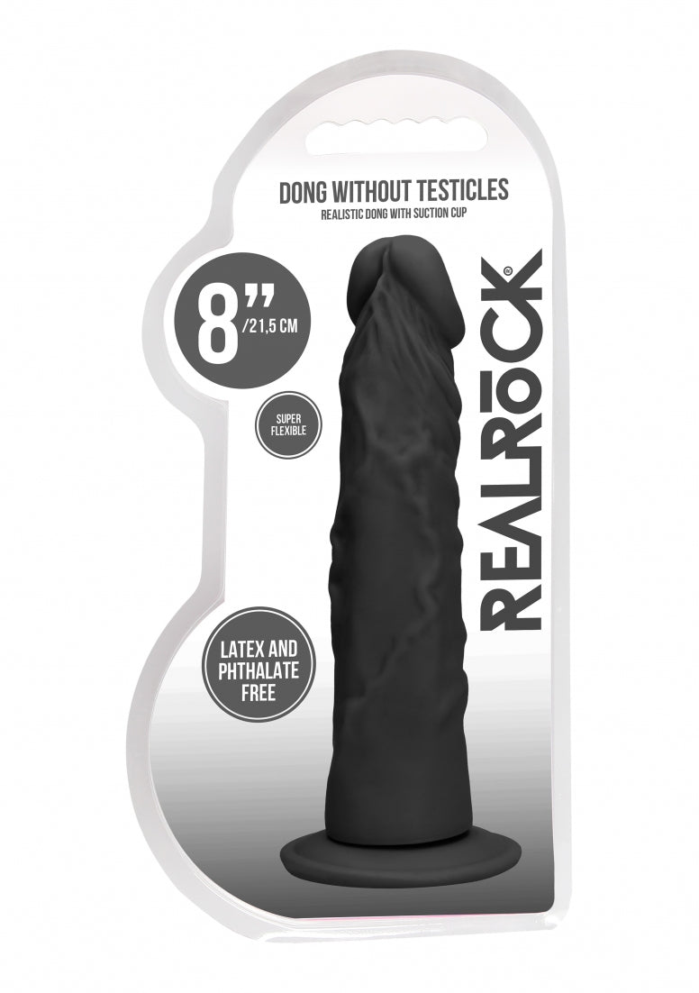 Real Rock - Dong Without Testicles 8 inches - Black