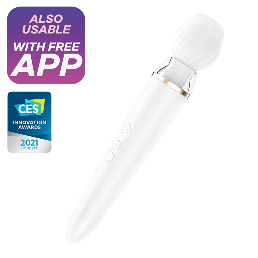 Satisfyer Double Wand-er white incl. Bluetooth and App