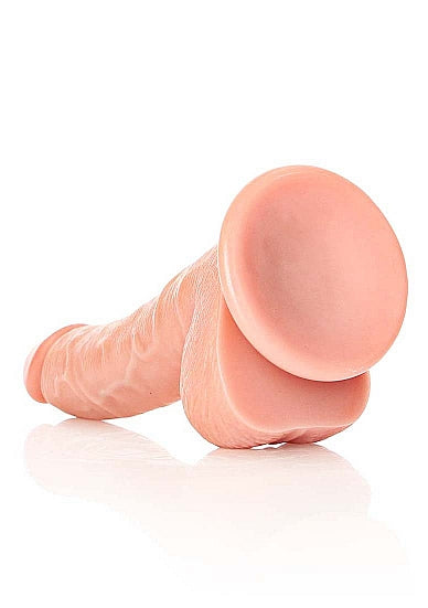 Real Rock - Curved Realistic Dildo & Balls with Suction Cup 7 inches - Skin