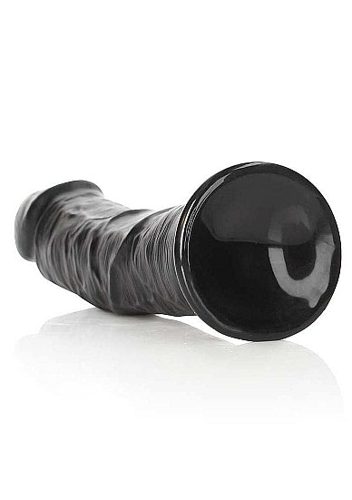 Real Rock - Curved Realistic Dildo with Suction Cup 9 inches - Black