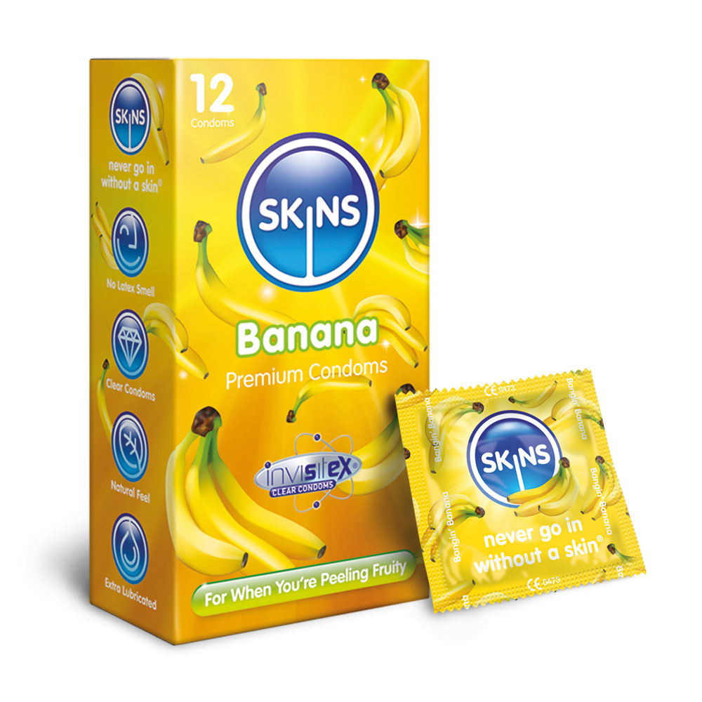 Skins Condoms Banana 12 Pack