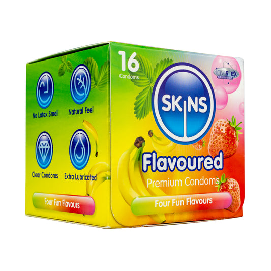 Skins Condoms Flavours Cube 16 Pack