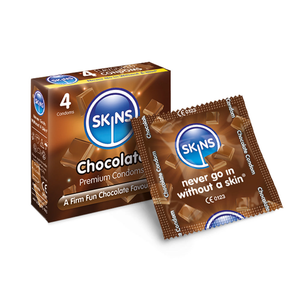 Skins Condoms Chocolate 4 Pack