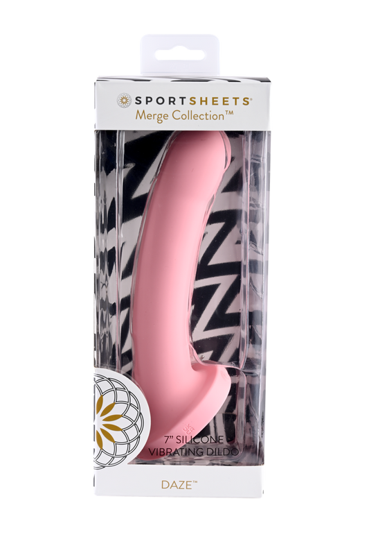 Sportsheets Merge Collection - Daze - 7" Solid Silicone Vibrating Dildo