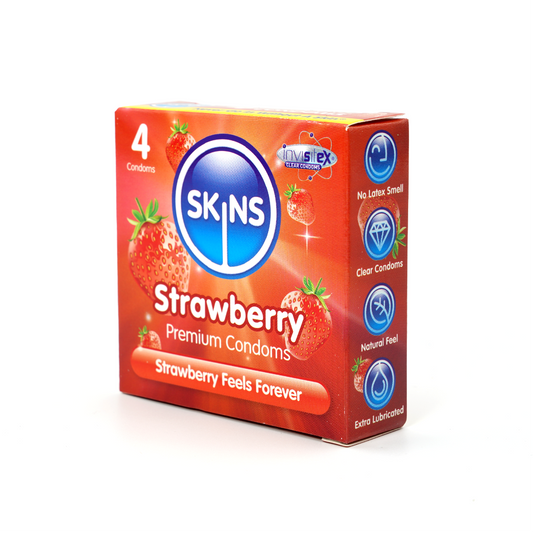 Skins Condoms Strawberry 4 Pack