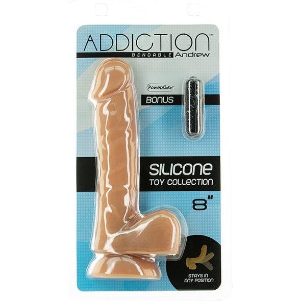 Addiction - Andrew Bendable Dong 8 Inch Caramel