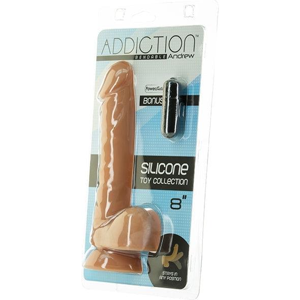 Addiction - Andrew Bendable Dong 8 Inch Caramel